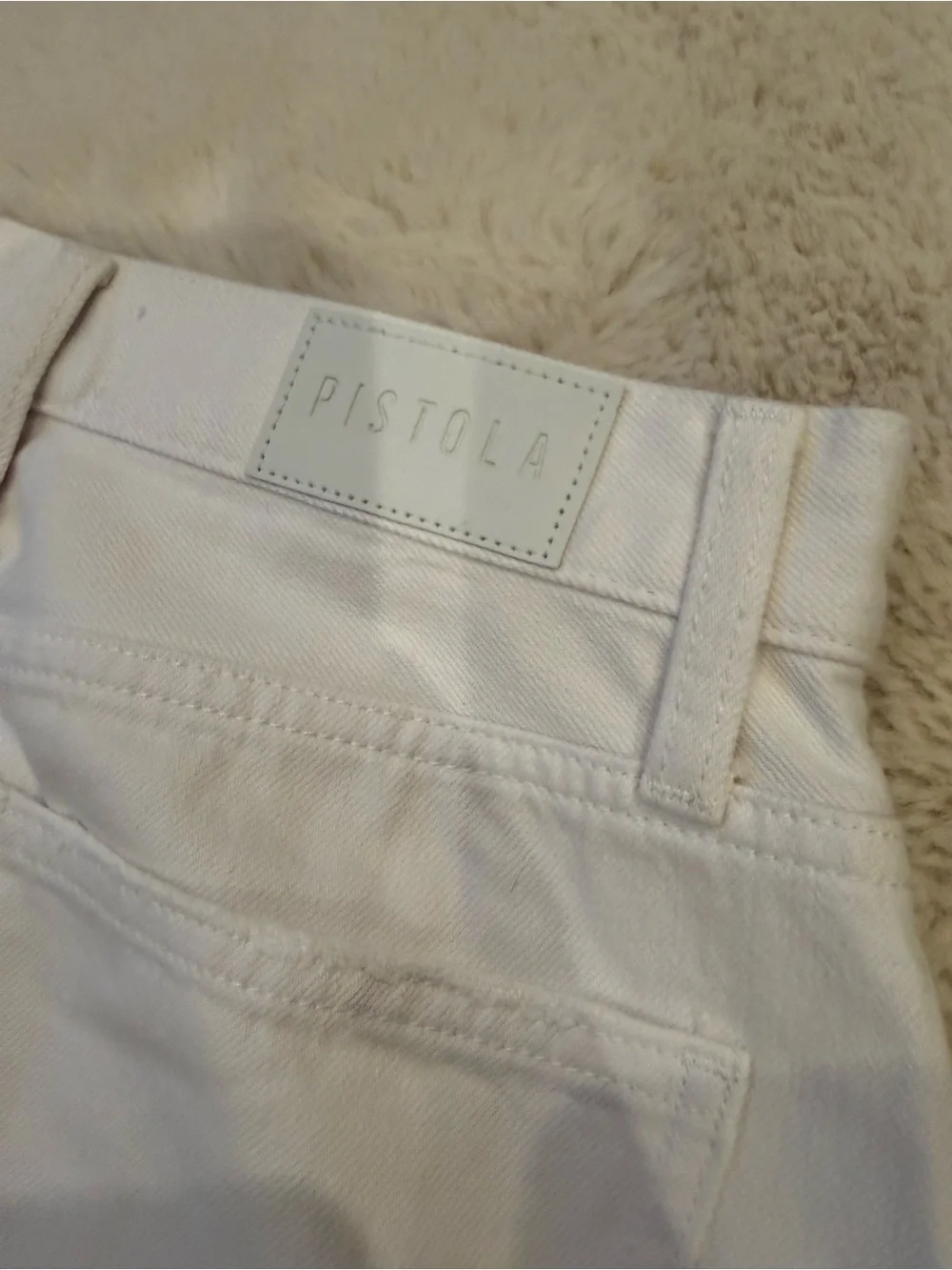 pistola White Midi Skirt with Front Slit - Picture 7 of 9